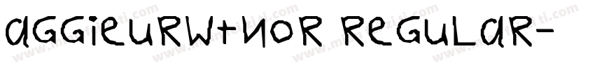 AggieURWTNor Regular字体转换